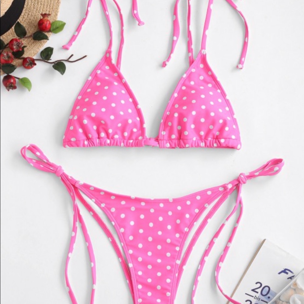 BRAND NEW PINK POLKA DOT BIKINI